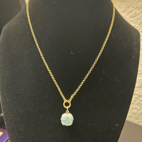 Kate Spade Light Blue Pendant Necklace - Picture 3 of 4